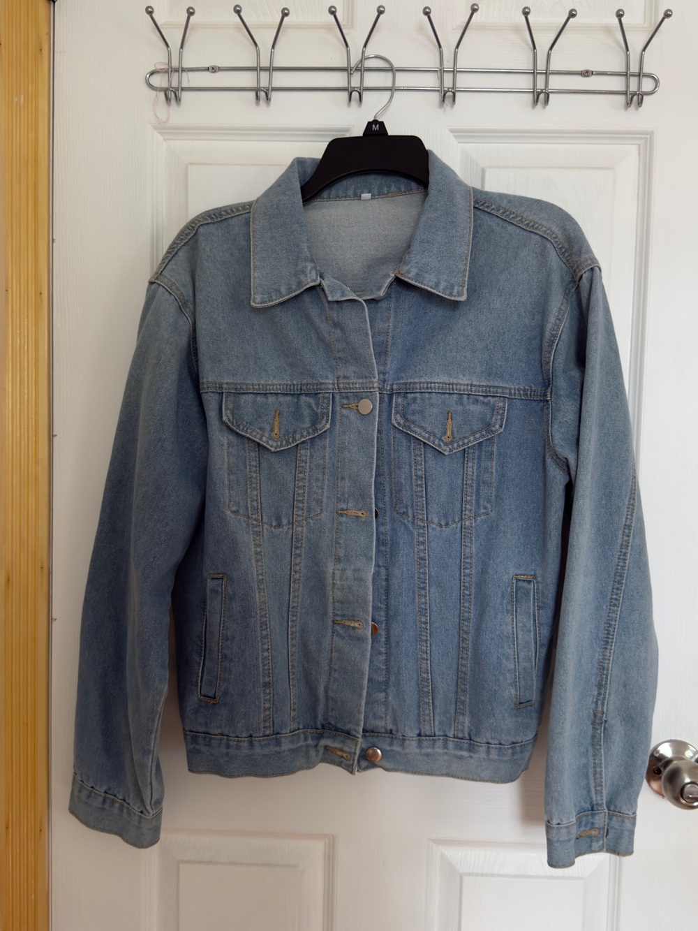 Classic Light Blue Denim Jacket - Women's Lightweight Jean Coat